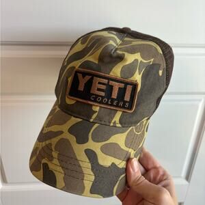 YETI camo mesh cap hat
